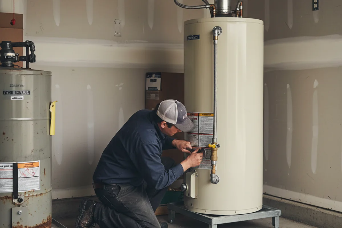Water heater and shutoff valve replacement in Rising Fawn